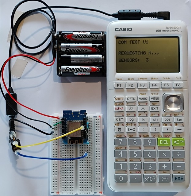 'Build It' activity - receiving sensor data from a Wemos D1 mini ESP8266 sensor unit.